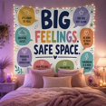 thumbnail image 2 of Motivational Speech Bubble Typography on White Background Inspirational Illustration for Mental Health Lovers Mindfulness Wall Art Housewarming Gift Tapestry Wall Hanging for Bedroom and Dorm, 2 of 7
