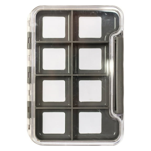 Cortland Fairplay 8-Compartment Magnetic Fly Box, Clear Lid, 664531