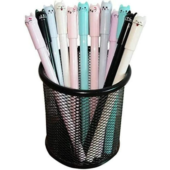DEBGFS Cat Pens with Ultra Fine 0.5 mm Point Erasable Gel Pens - Best for Smooth Writing and Easy Correction