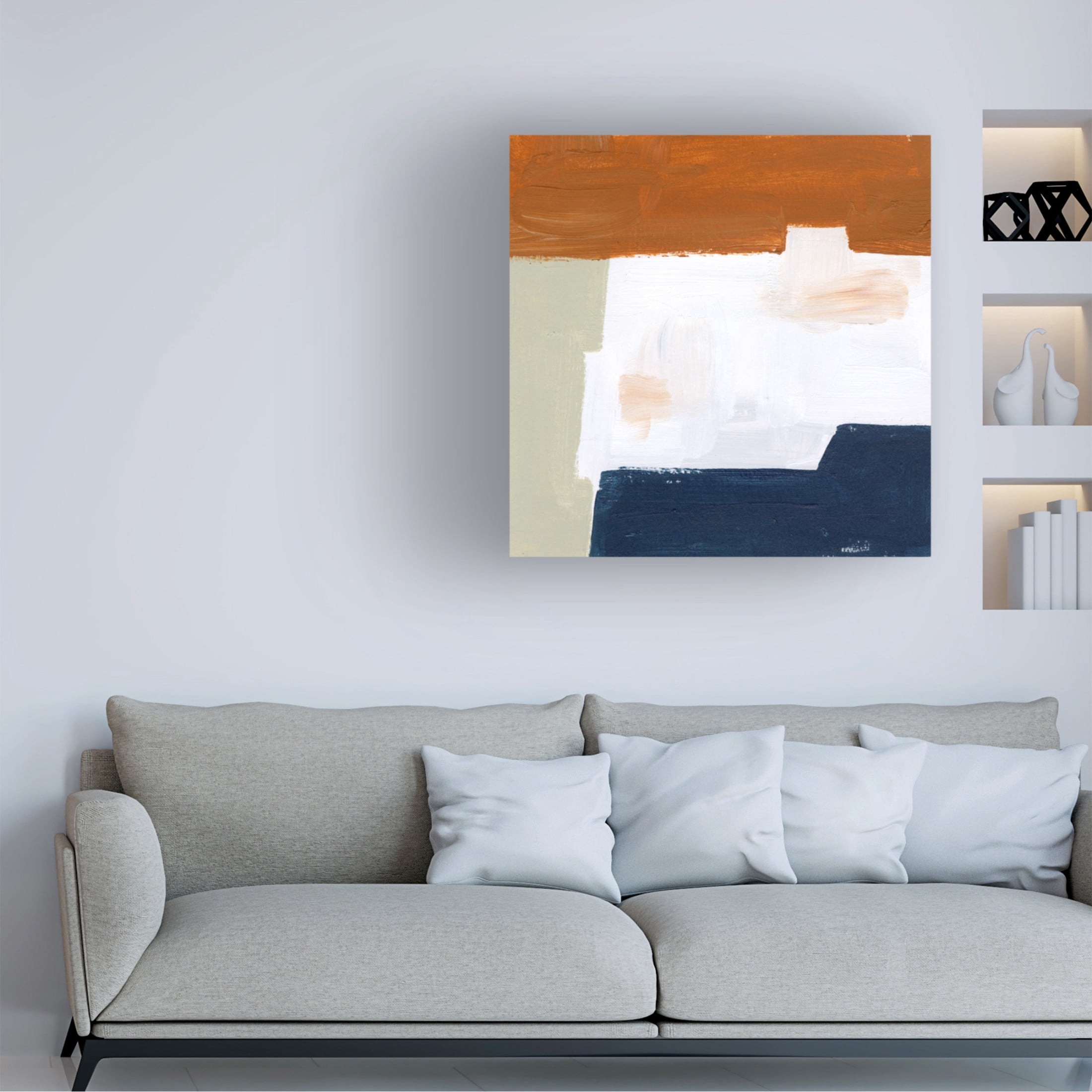 Canvas Wall Art - Melissa Wang 'After You IV' Wall Art for Living Room, Bedroom, or Office Décor by Trademark Fine Art - 18 x 18 Inches