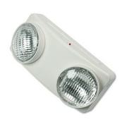 Tatco Swivel Head Twin Beam Emergency Lighting Unit 12 3/4"w x 4"d x 5 1/2"h White 70012