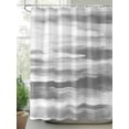 thumbnail image 2 of Gray White Small Stall Shower Curtain, Waterproof Shower Curtains for Bathroom, Vintage Country Abstract Gradient Mottled Washable Fabric Cloth Bath Curtain for Bathtub with Hooks 36x78 Inches, 2 of 6