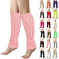 thumbnail image 4 of Resicozy Leg Warmers for Women Solid Color Knee High Cable Knit Warm Thermal Spring Winter Sleeve 2026 Pink, 4 of 7