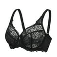 thumbnail image 5 of DELIMIRA Women's Plus Size Minimizer Bras Full Coverage Lace Unlined Underwire Bra B-K Cups, 5 of 5