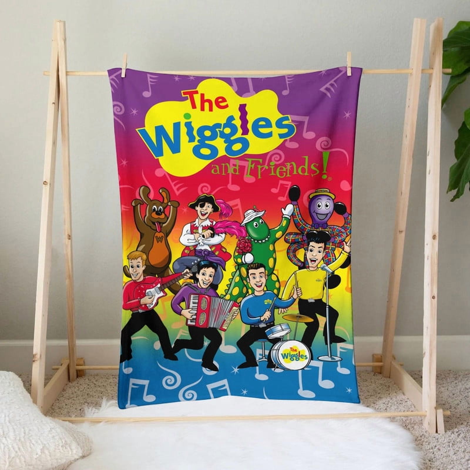 the wiggles Anti Pilling Flannel Blanket Gifts for Fans Lover Girls Boys Women Present Hoodie Him Bed 30"x40"