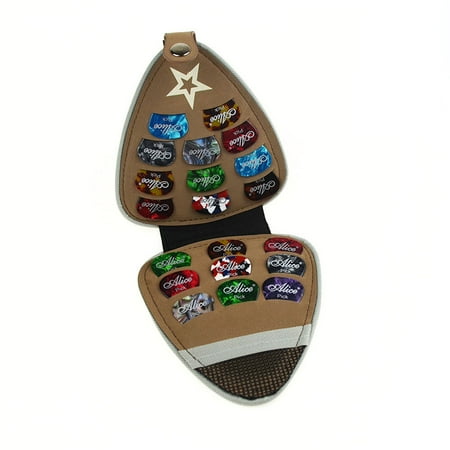 UpgradedWaterproof Guitar Pick Pouch - Portable String Capo Organizer Case
