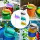 thumbnail image 5 of 4 pcs Jar Lid with Straw Silicone Beverage Jar Closures Jar Lid with Straw Jar Cover for Lemonade Cola, 5 of 5