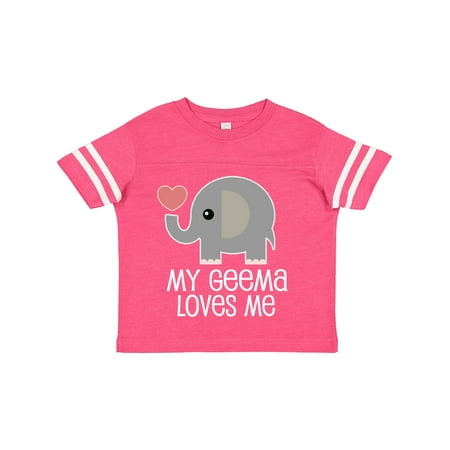 

Inktastic My Geema Grandma Loves Me Gift Toddler Boy or Toddler Girl T-Shirt