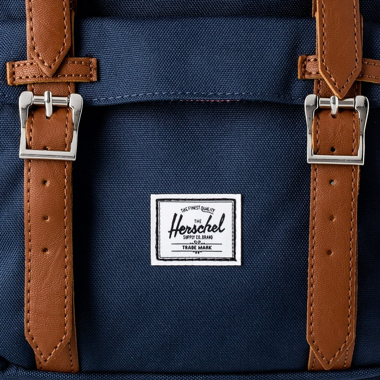Herschel Little America Laptop Backpack, Black/Tan Synthetic