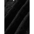 thumbnail image 6 of Womens Hollow Out Crop Tops, Long Sleeve Round Neck Solid Color Loose Knitted T-Shirts, 6 of 7