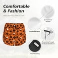 thumbnail image 6 of Lsque Retro Halloween Printed Women's Running Shorts with Liner Pockets,Elastic Quick Dry Workout Athletic Gym Yoga Shorts,Womens High Waist Shorts-XX-Large, 6 of 9