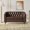 Dark Brown/Espresso, variant on Noble House Brookover Contemporary Faux Leather Tufted Loveseat, Dark Brown and Espresso