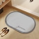 thumbnail image 5 of Alfombra de baño de diatomita 16x23.62in Alfombrilla de ducha de secado rápido absorbente de agua antideslizante para bañera lavabo puerta de inodoro Alfombra de baño lavable beige moderna con fondo, 5 of 5