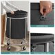 thumbnail image 5 of Cesto de ropa SONGMICS con ruedas 170L negro y plateado, 5 of 8