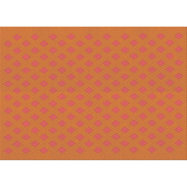 Ahgly Company Machine Washable Indoor Rectangle Transitional Neon Orange Area Rugs, 8' x 10'