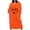 Orange, variant on WRKEKC Plus Size Dresses Print Long Sleeve V-Neck Maxi Dress for Fall Winter Soft Fabric All Over Print with Side Pockets and Elastic Waist for Comfort