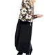 thumbnail image 1 of Sudadera con capucha cálida a la moda para mujer, abrigo largo de empalme de tela con cremallera y estampado Floral Fridja  BV0+1797, 1 of 4