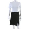 Pre-owned|Escada Womens Leg Slit Lined Straight Pencil Skirt Black Size 44