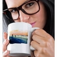 thumbnail image 2 of 3drose, Florida Beach Scene People Orange Blue No Text, 11oz Mug, 2 of 6