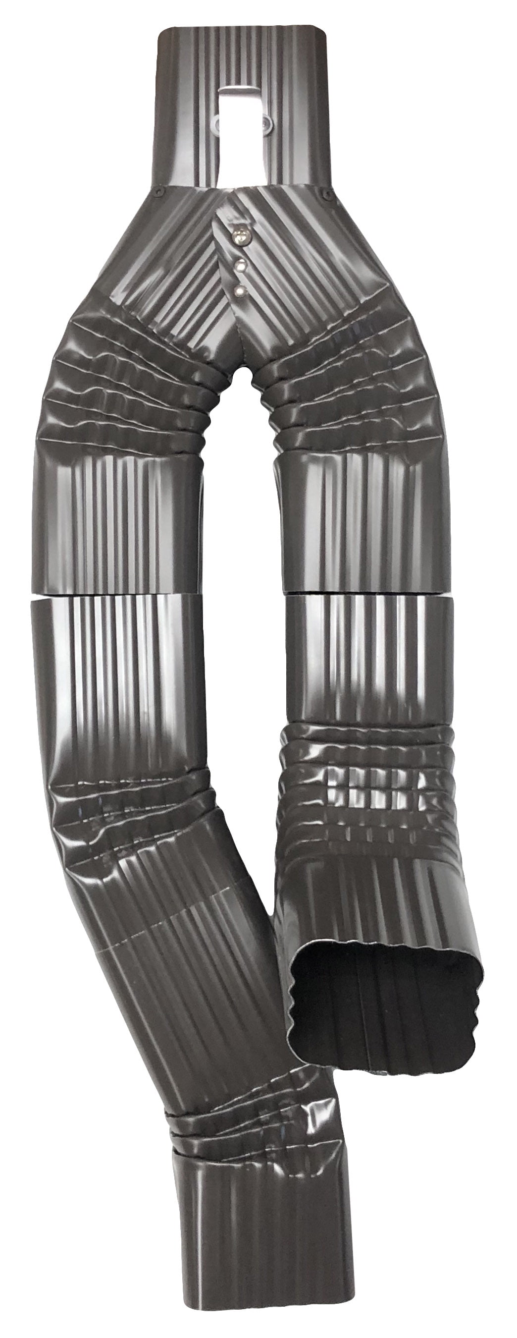 Inline Downspout Diverter for Rain Barrels (3X4, MUSKET BROWN