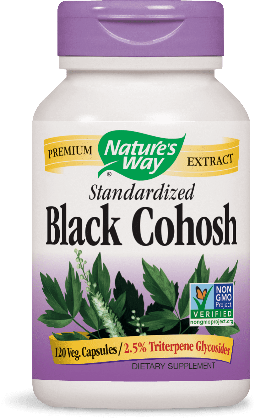 Nature's Way Standardized Black Cohosh Vegetarian Capsules, 120 Ct