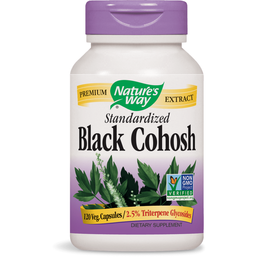 Nature's Way Standardized Black Cohosh Vegetarian Capsules, 120 Ct
