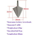 thumbnail image 3 of 150 Grain Archery Broadheads – 2-Blade One-Piece Steel Tips, 3 of 7