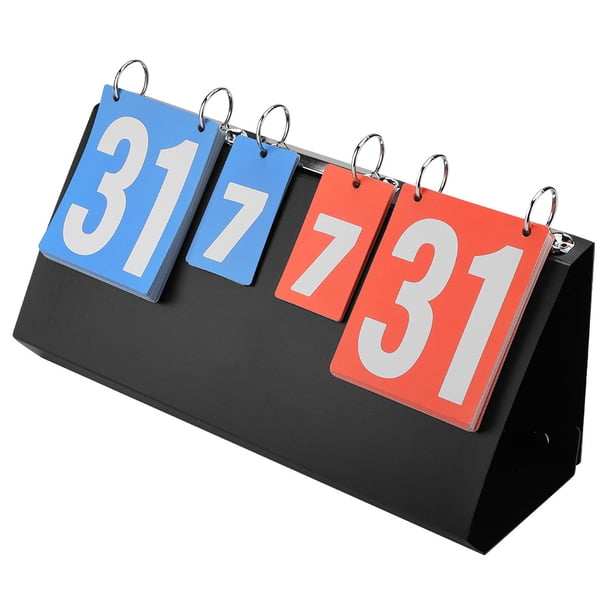 Tableau de score portable pour basket-ball, 4 chiffres pour compétition sportive, tennis de table, basket-ball, badminton Tableau de score portable pour basket-ball, 4 chiffres pour compétition sportive, tennis de table, basket-ball, badminton