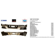 REAR STEP BUMPER ASSEMBLY; CHROME FINISH; WITHOUT PARK ASSIST SENSOR