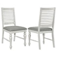 thumbnail image 1 of Aventino Madera Comedor Silla Auxiliar Vintage Blanco( Juego de 2), 1 of 3