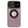 thumbnail image 1 of Funda de TPU con galvanoplastia y purpurina degradada Magsafe para iPhone 14 Pro con ventana grande, 1 of 5
