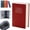 Red, variant on Book Safe with Combination Lock, Book Shaped Security Lock Box, Diversion Hidden Safe in Plain Sight for Cash, Jewelry & Valuables (Yellow, S)