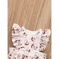 thumbnail image 4 of Qiylii Christmas Sister Matching Outfit, Santa Dots Sleeveless Dress/Romper, 4 of 7