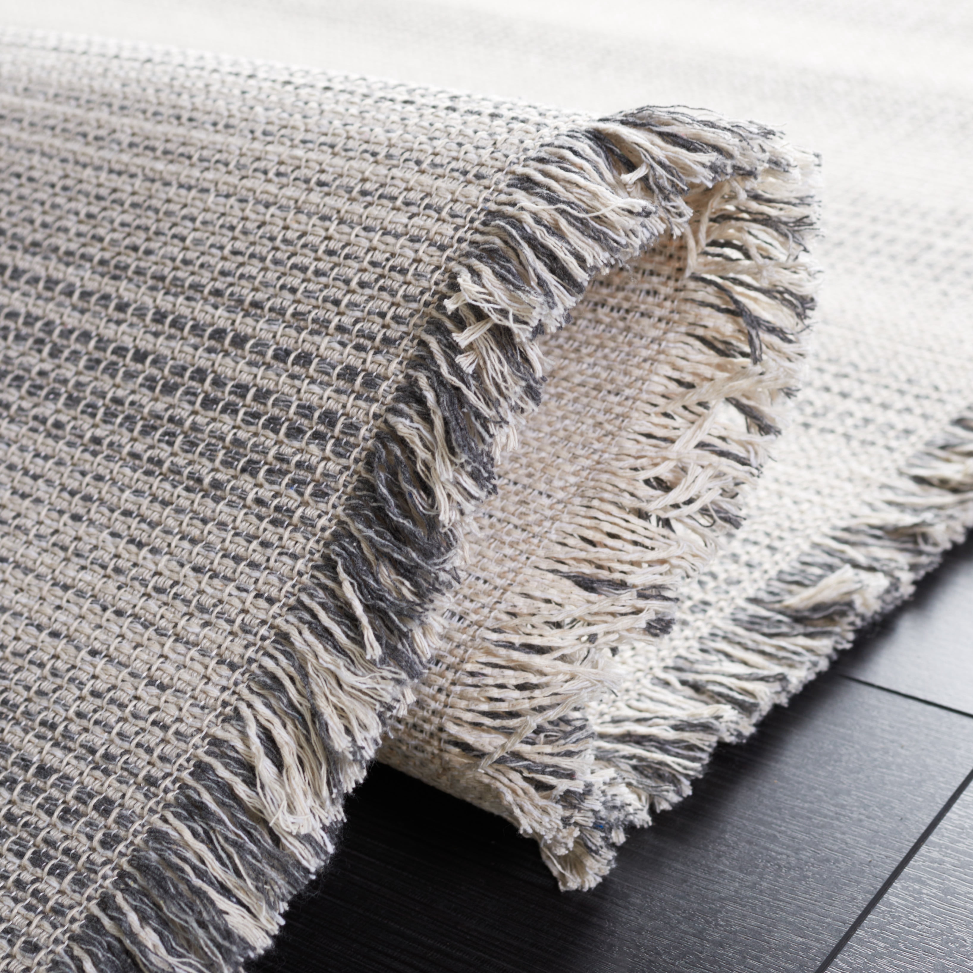 SAFAVIEH Augustine Thornton Striped Area Rug, Ivory/Dark Gray, 8' x 10'