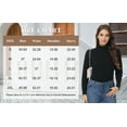 thumbnail image 7 of Tyhengta Women's Turtleneck Sweaters Long Sleeve Pullover Sweaters Mock Neck Knitted T-Shirt Basic Slim Fit Tee Tops Black XL, 7 of 7
