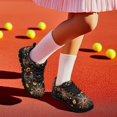 thumbnail image 4 of Chririnla Halloween Shoes for Boys Girls Knitted Mesh Running Athletic Shoes with Pumpkin Cobweb Sneakers Non Slip Festival Flats for Kids 13, 4 of 7