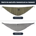 thumbnail image 6 of Hammock Underquilt Full Length Lightweight , Supersized Underquilt of Hammock Portable For Camping，Hiking Backpacking Travel,Winter Cold Weather Warm Blanket Bottom Insulation, 6 of 7
