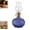 Blue, variant on Vintage Style Oil Lamp with Glass Candle Holder, Retro Glass Clear Kerosene Lamp Lantern, Clear Hurricane Oil Lamps for Table Centerpiece, Wedding Decor, Elegant Retro Design (Blue)