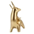 thumbnail image 2 of Golden Bull Sculpture, Exquisite Resin FengShui Bull Statue Hollow Prevent Fading  For Office Desktop, 2 of 8