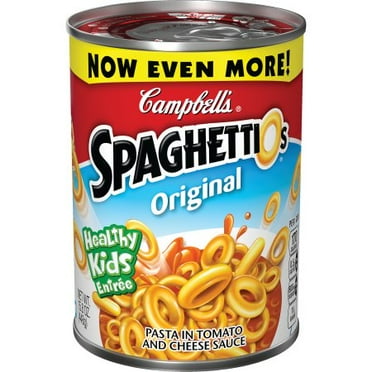 Campbell S Spaghettios Pasta With Franks 15 6 Ounce Can Walmart Com