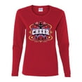 thumbnail image 2 of Wild Bobby Cheerleading All Stars Girl Sports Women Graphic Long Sleeve Tee, Red, XX-Large, 2 of 5