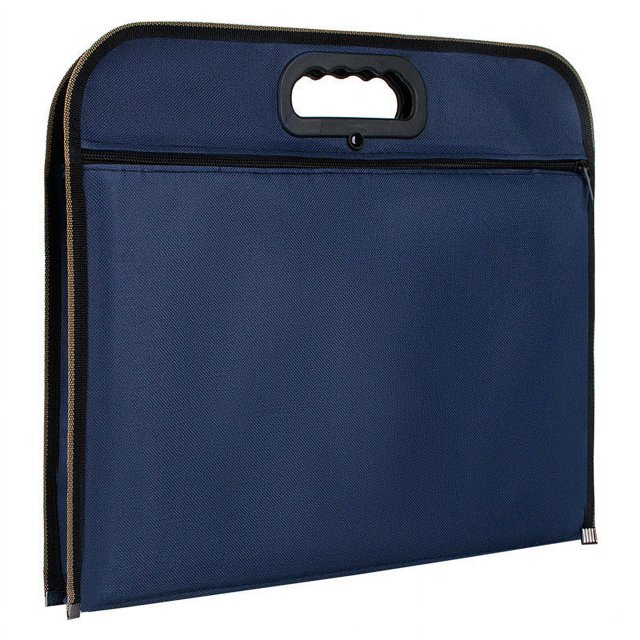 Porte-documents Extensible A4 Sac de Transport à Main pour Réunion d'Affaires, Formation, Documents, Pochette de Rangement Zippée, Organisateur en Tissu Oxford pour Bureau, École, Réunions, Voyages, Factures, Dossiers Format A4, Sac à Main