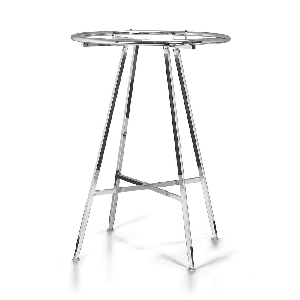 Chrome Round Clothing Rack (48"72"H 3" Increments)