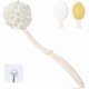 thumbnail image 1 of wonima11 Loofah Sponge with Handle,Back Scrubber Brush for Shower, Lotion Applicator for Back,3 in 1 Shower Kit (White loofah), 1 of 1