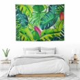 thumbnail image 3 of ONETECH  Tapestry Palm Tapestry Palm Tree Leaves Wall Tapestry Watercolor Leaf Print Tapestry Green Tropical Leaves Wall Hanging Banana Leaves Tapestry for Living Room Bedroom Dorm Decor, 3 of 7