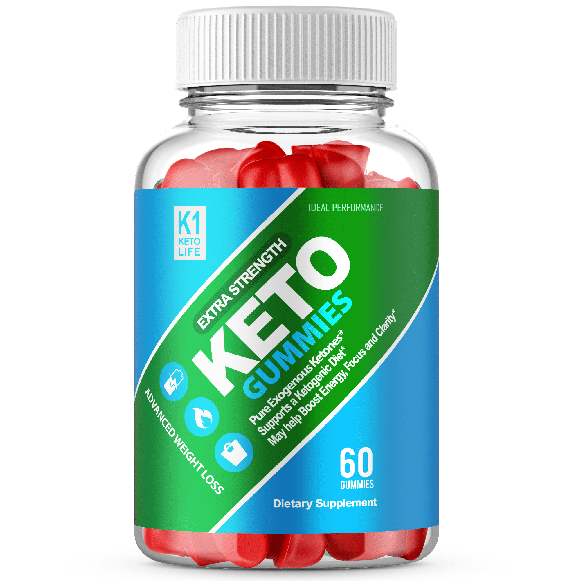 K1 Keto Life Gummies Advanced Weight Loss Extra Strengh (60 Gummies