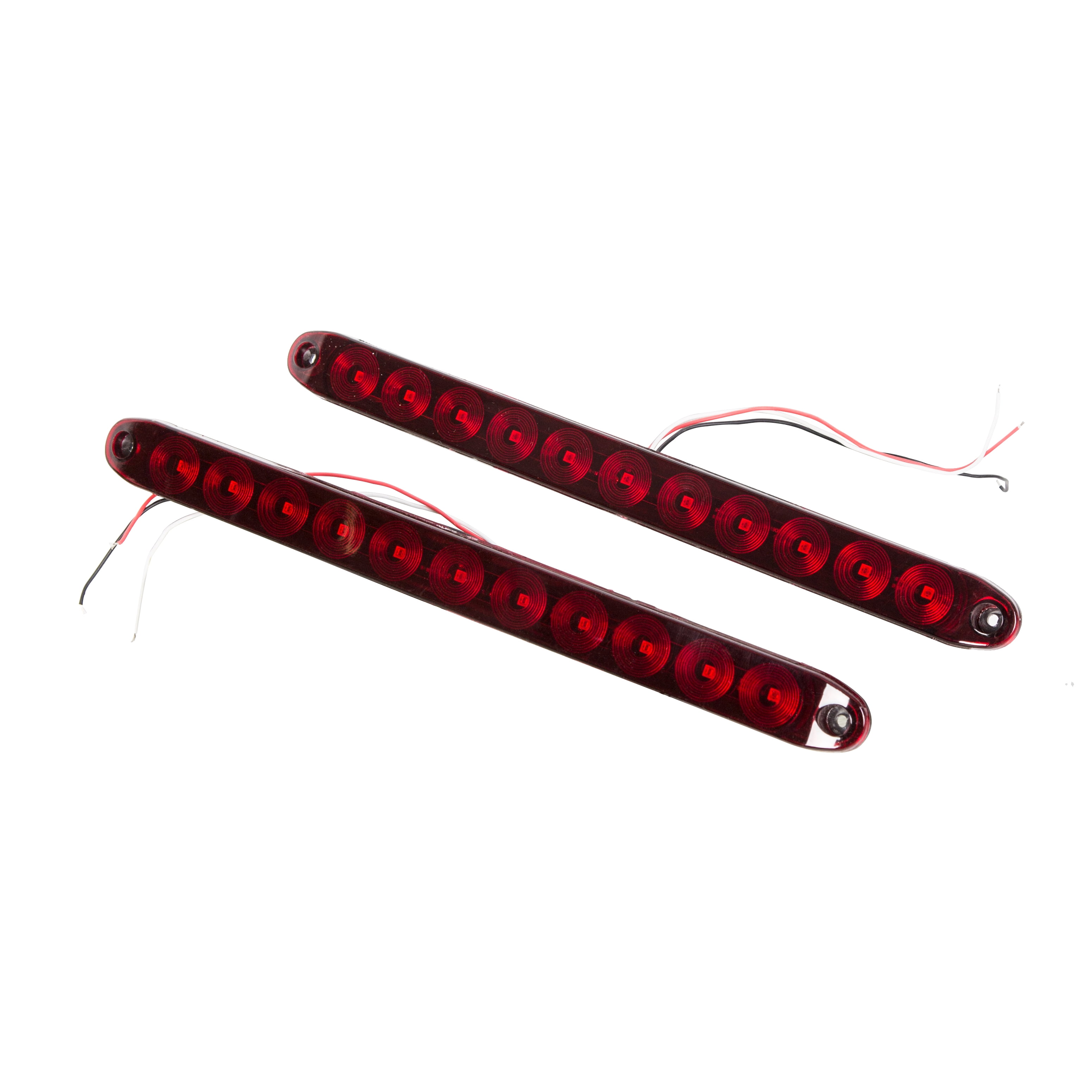 2pcs Red 11 LED Stop Brake Turn Tail light Bar 15" for Truck RV Trailer Car