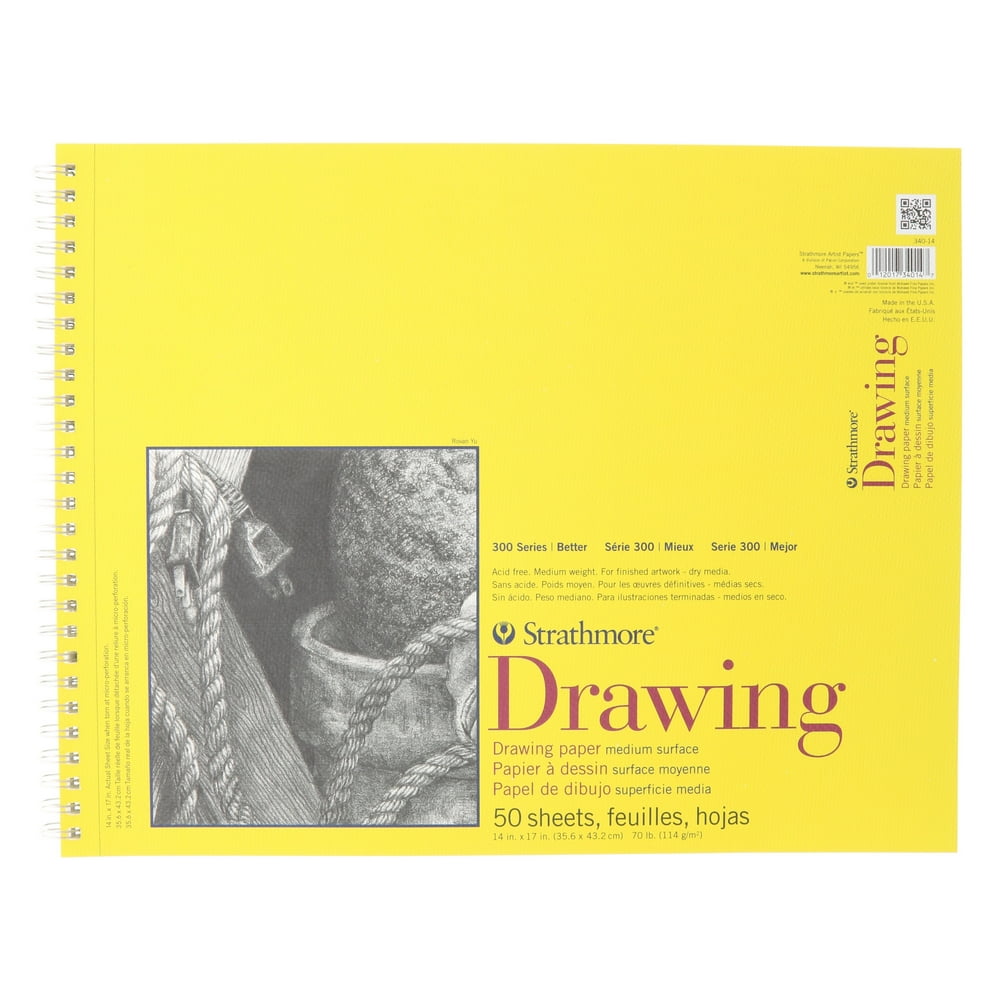 Drawing Paper Pad, 300 Series, 20 Sheets, 14in x 17in