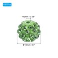 thumbnail image 2 of Unique Bargains 10mm Rhinestone Clay Beads, Pave Crystal Disco Rhinestone Bead for DIY Jewelry Making Bracelet, Light Green 50Pcs, 2 of 6
