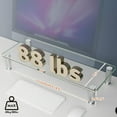 thumbnail image 3 of SIABC-Clear Rehausseur d'Écran d'Ordinateur avec Support Multimédia Réglable en Hauteur pour Écran Plat LCD LED TV, Ordinateur Portable/notebook/xbox One, HD01T-001, 3 of 4